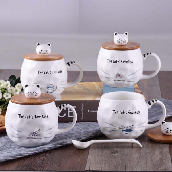Nordic cartoon cat Coffee Cup and Mug