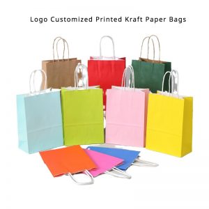 Kraft paper bags, gift bags, carry-on takeaway bags, baking packaging food tote bags