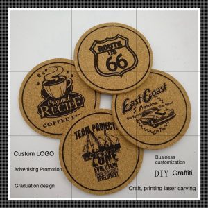 Cork coaster, clay pot coaster, bowl coaster, meal mat, customized logo, DIY advertising promotion, with pictures and samples provided