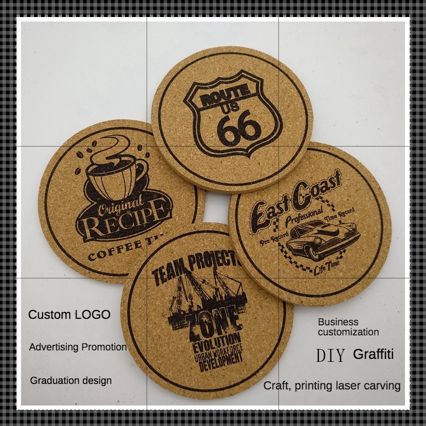 Cork coaster, clay pot coaster, bowl coaster, meal mat, customized logo