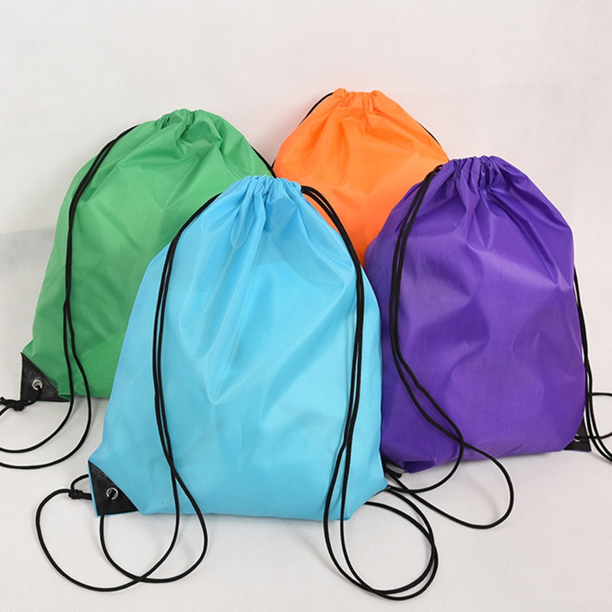 210D polyester drawstring pocket Oxford fabric drawstring drawstring storage backpack bag nylon advertising bag can print logo