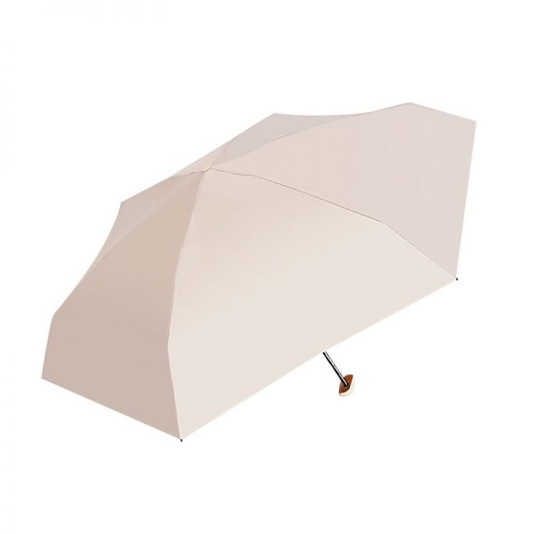 Wholesale customized umbrellas with six fold sun umbrellas, women's sunscreen umbrellas, UV resistant folding sunshade umbrellas, mini ultra light