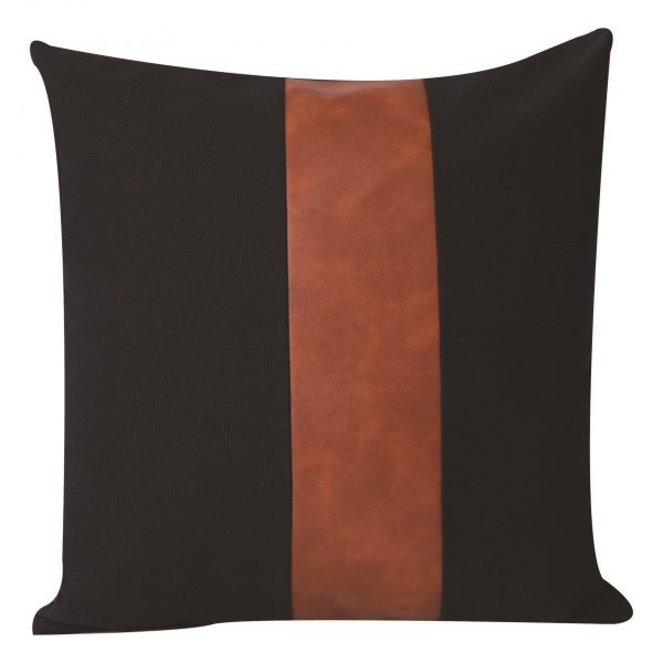 Leather splicing canvas home pillows, minimalist pillows, bedside cushions, sofa pillowcases, customized pillowcase covers