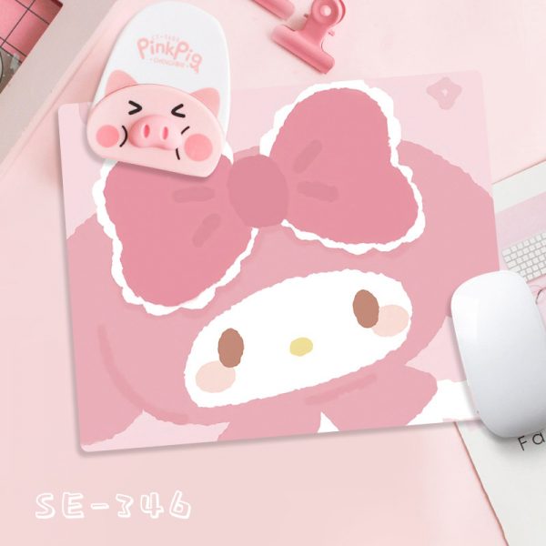 Cinnamon Dog Mouse Pad Wholesale Small Size Pad Girl Super Cute Sanrio Kuromi Melody Wrist Pad Customized