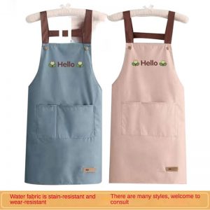 Customized aprons, work clothes, logo printing, restaurant dining, kitchen, household waterproof, women's fashion customization, convenience store