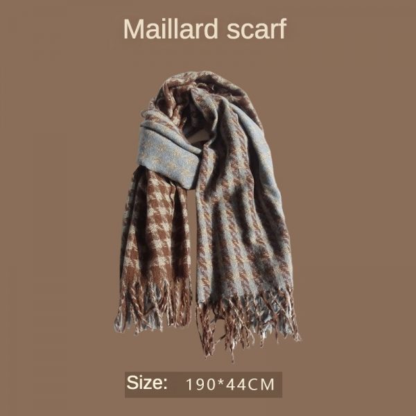 Winter New Maillard Color Scarves, Fashionable and Warm, Versatile Shawl, Warm Coffee, High Grade Scarves Wholesale