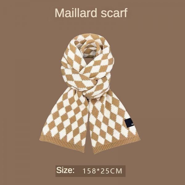 Winter New Maillard Color Scarves, Fashionable and Warm, Versatile Shawl, Warm Coffee, High Grade Scarves Wholesale